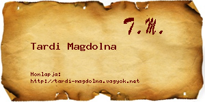Tardi Magdolna névjegykártya